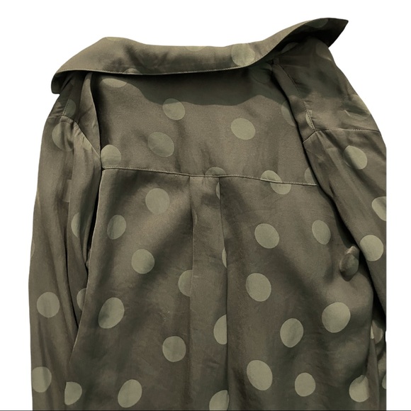 Madewell Jacquard Dot Pajama Shirt Green Size XXS - Picture 10 of 14